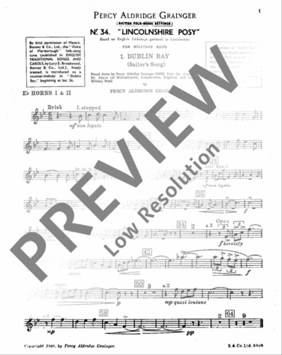 Lincolnshire Posy Horn scores gallery preview page 2