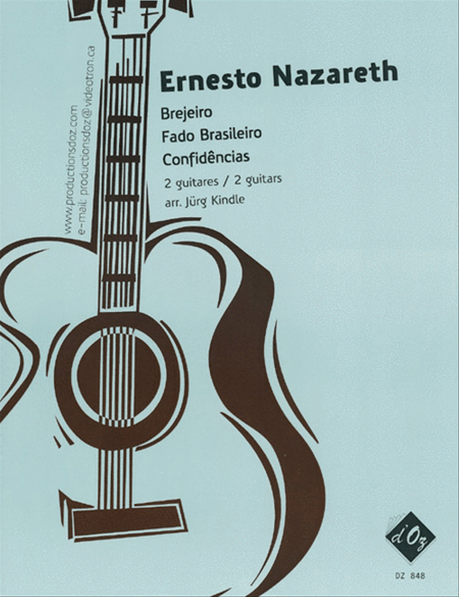 Brejeiro, Fado Brasileiro, Confidências Classical Guitar scores gallery preview page 1