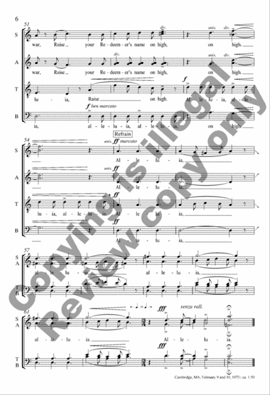 Now Is the Hour of Darkness Past from Alleluia, Acclamation and Carol 4-Part scores gallery preview page 5