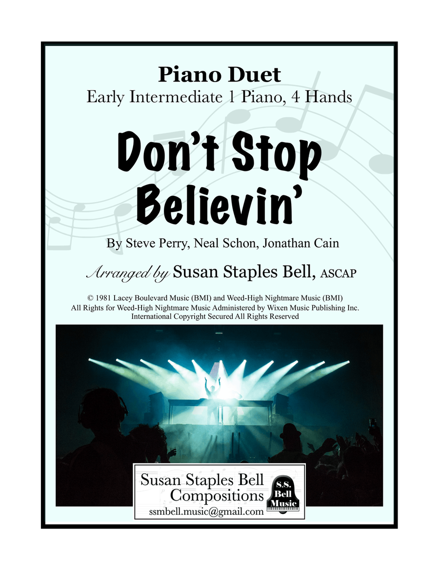 Don't Stop Believin' Piano Method scores gallery preview page 1