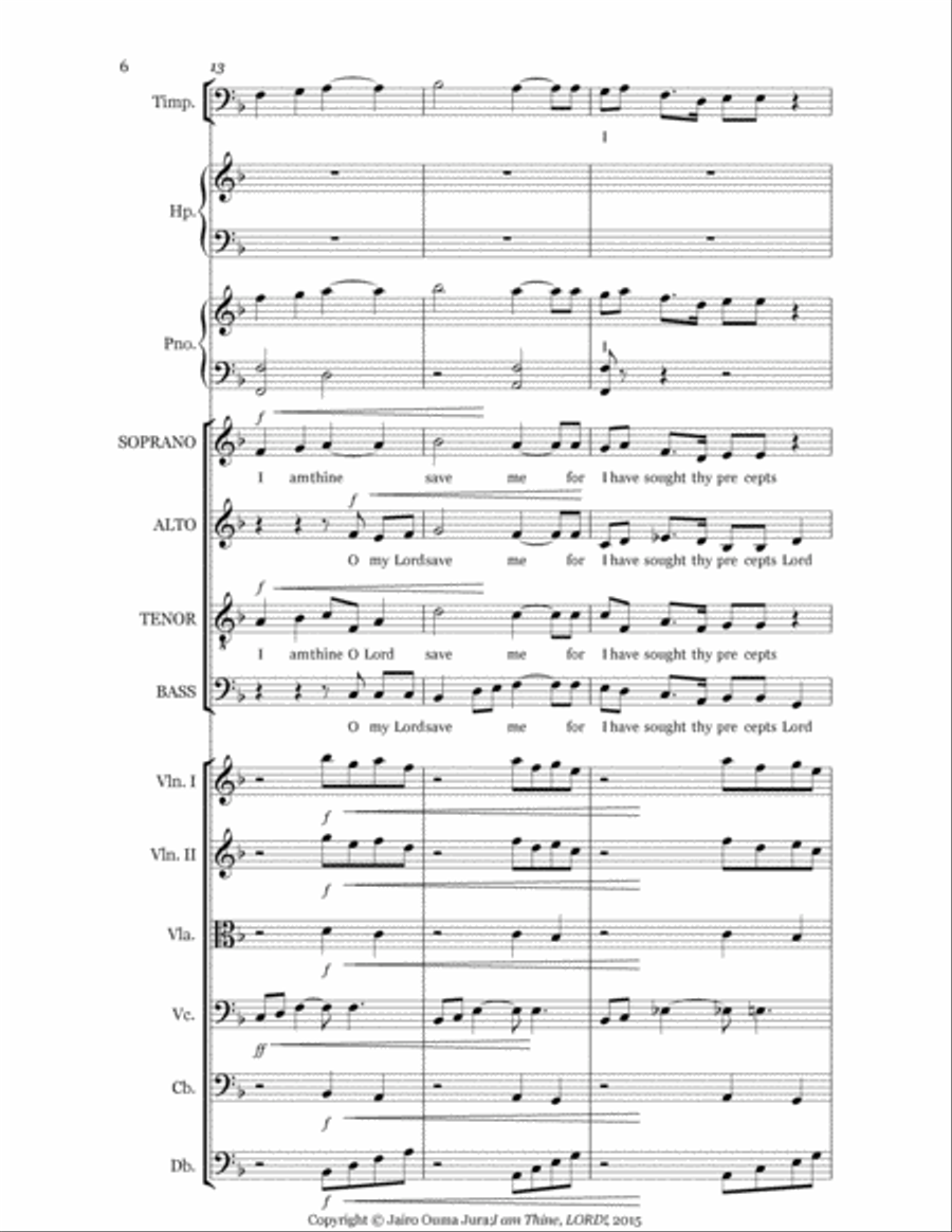 I am Thine, LORD 4-Part scores gallery preview page 6