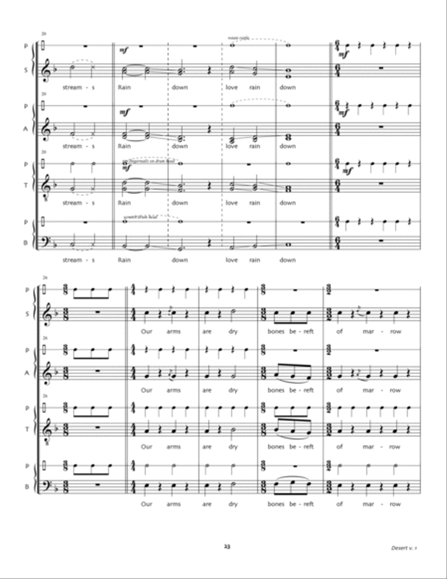 Desert Desert 4-Part scores gallery preview page 6