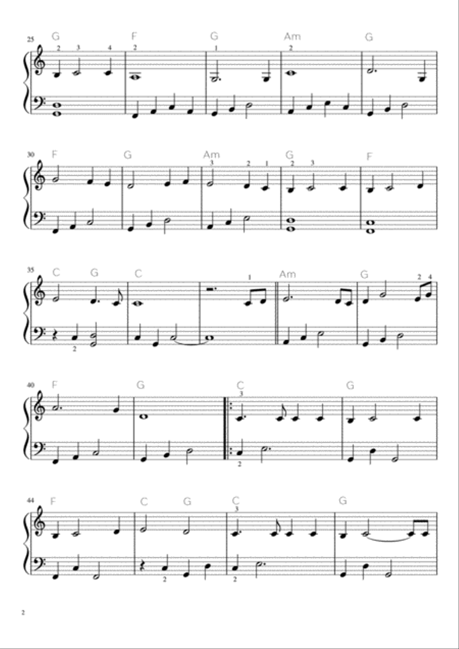 My Heart Will Go On (Love Theme from Titanic) Easy Piano scores gallery preview page 2
