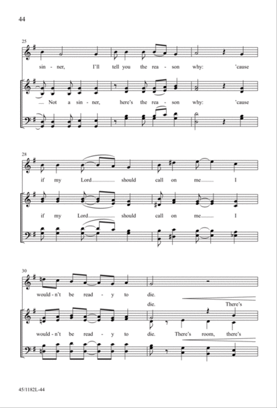 All Around A Cappella 4-Part scores gallery preview page 33