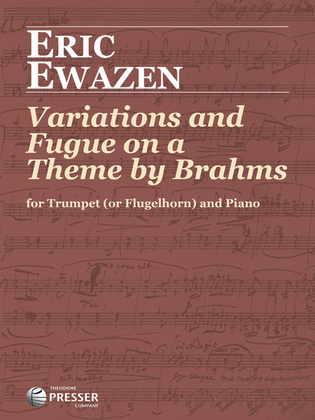 Book cover for Variations and Fugue on a Theme of Brahms