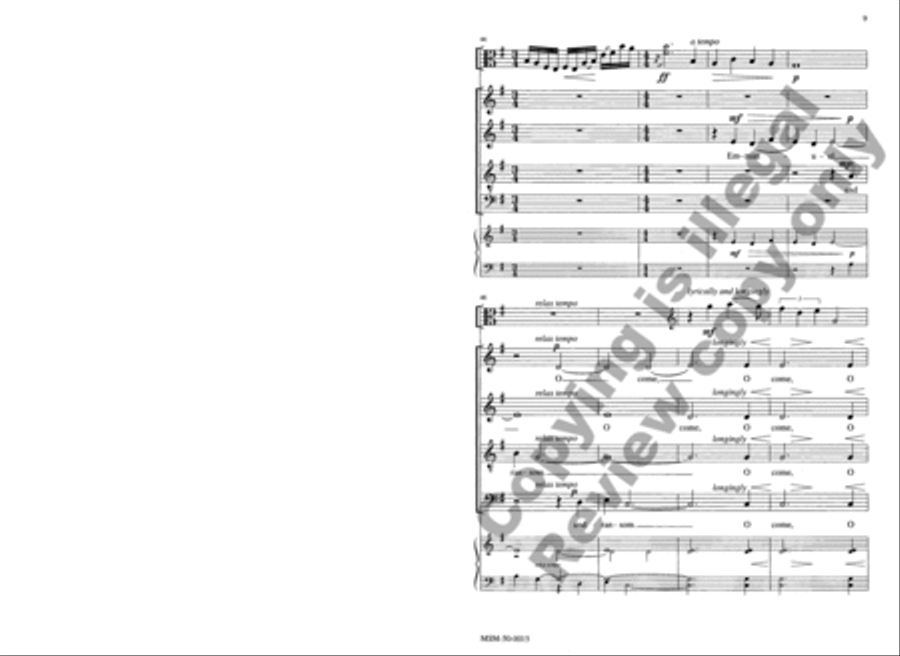 O Come, O Come, Emmanuel SSATBB scores gallery preview page 8