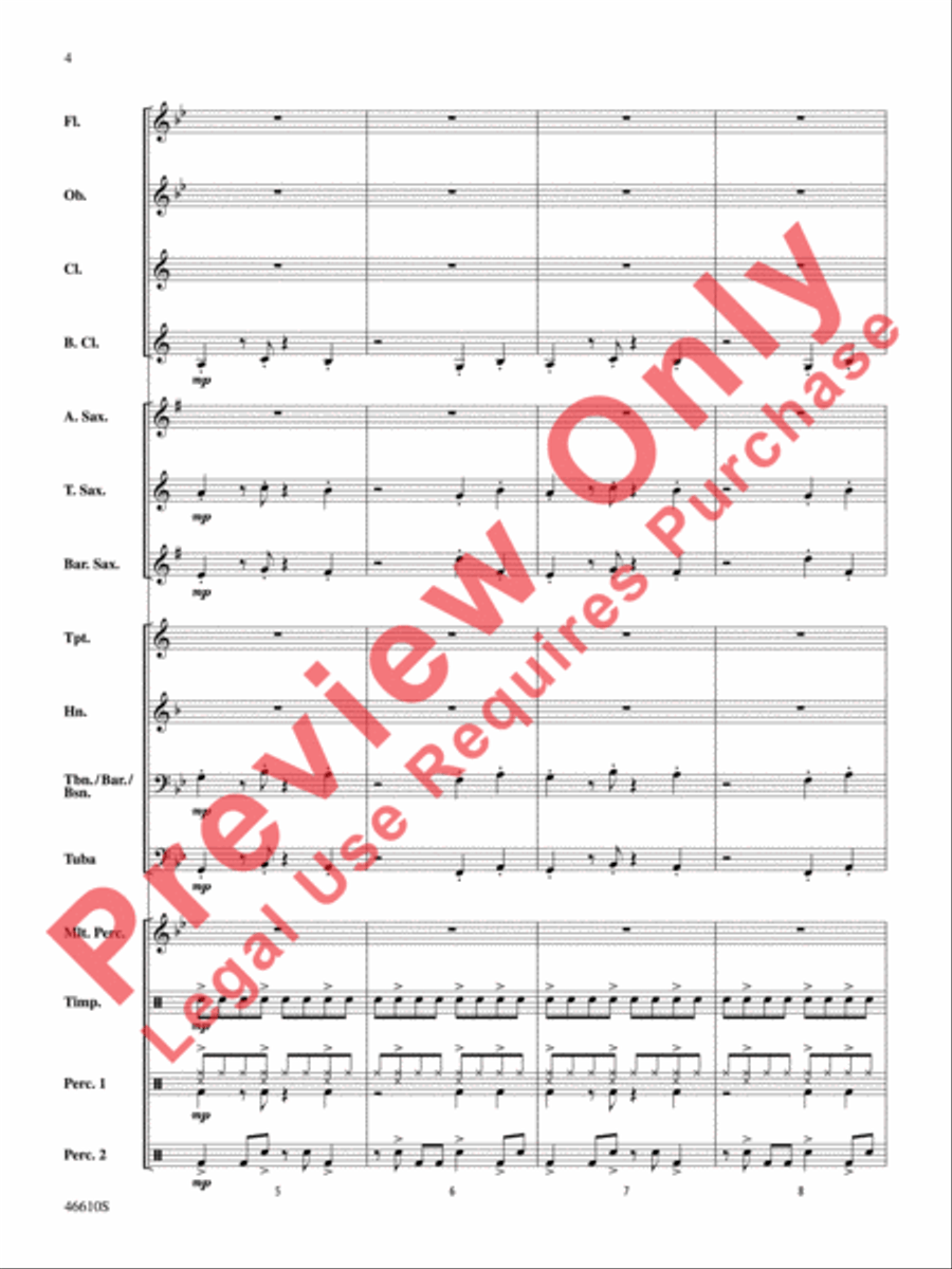 Sahara Adventure Concert Band scores gallery preview page 5