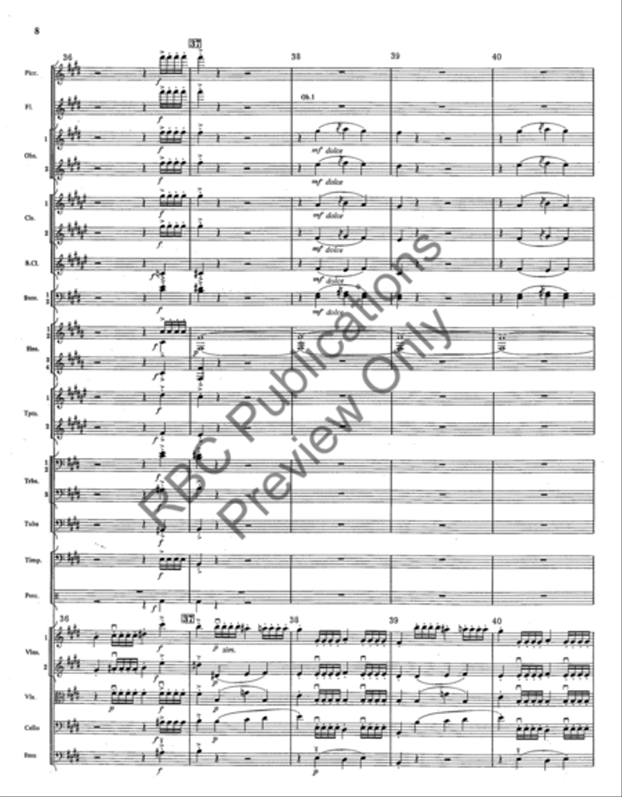 Overture From The Barber Of Seville (Score) Full Orchestra scores gallery preview page 11