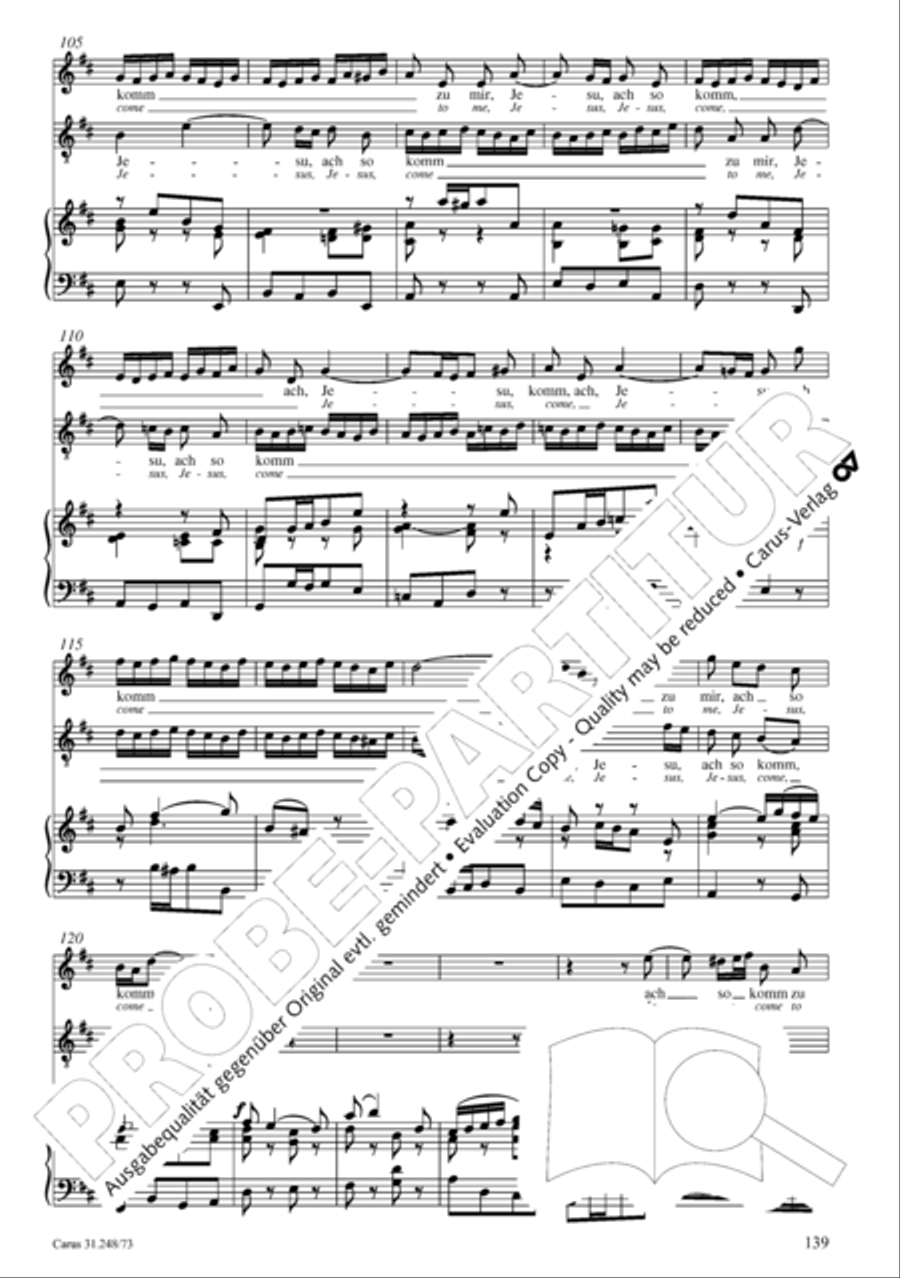Christmas Oratorio (Weihnachtsoratorium, Teile IV-VI) 4-Part scores gallery preview page 60