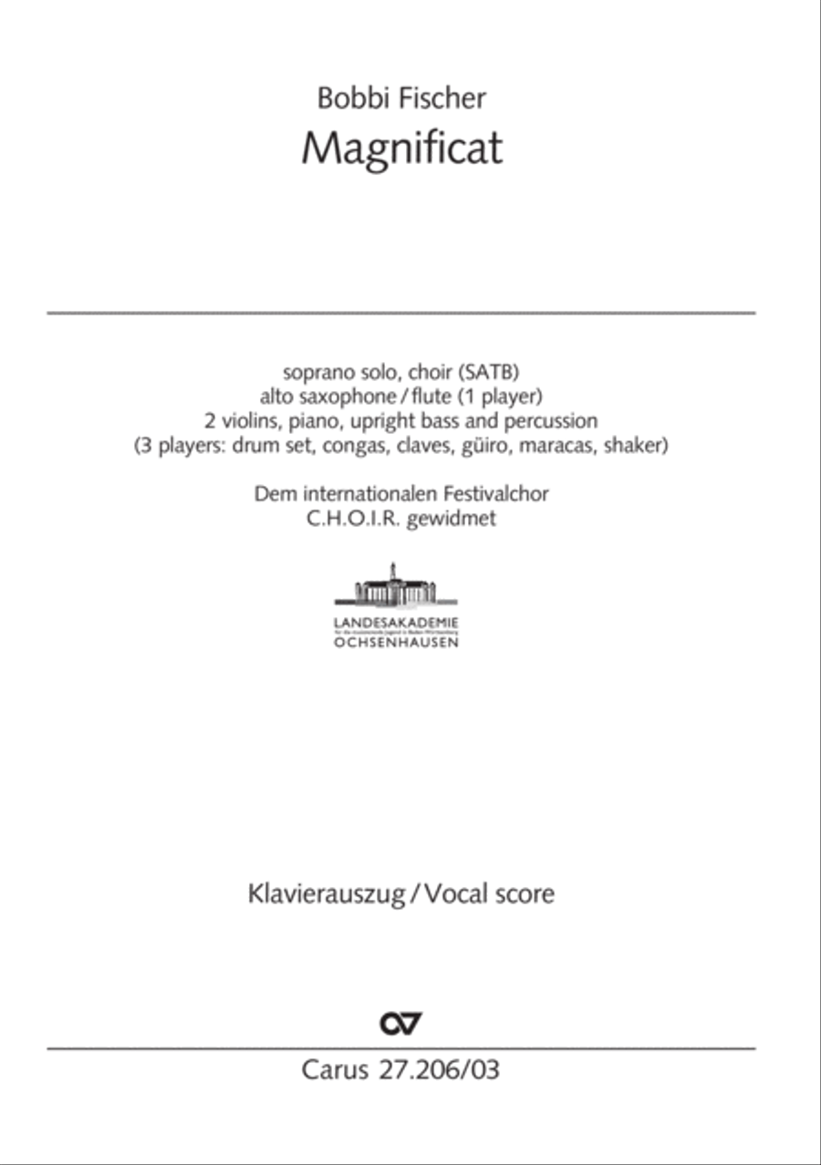 Magnificat Magnificat 4-Part scores gallery preview page 2