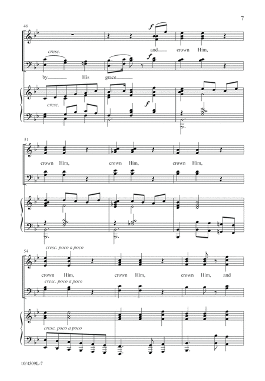 Crown Him Lord of All! 4-Part scores gallery preview page 8