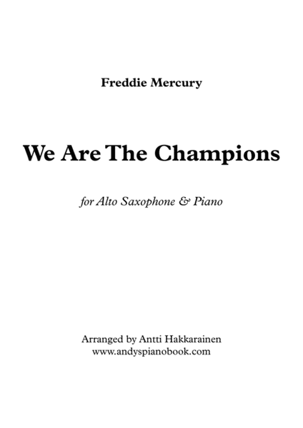 We Are The Champions