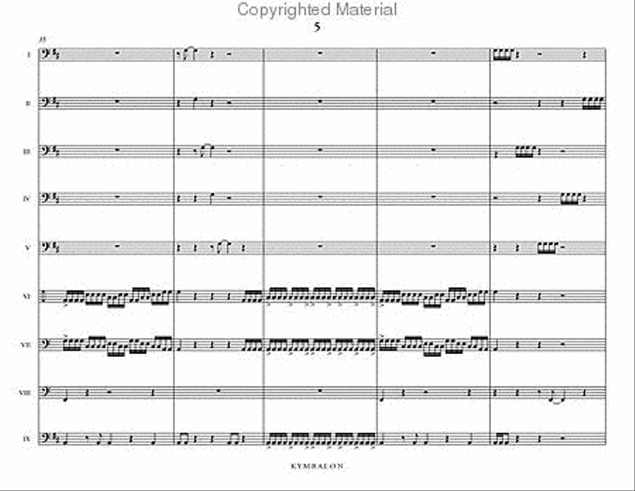 Kymbalon Percussion Ensemble scores gallery preview page 6