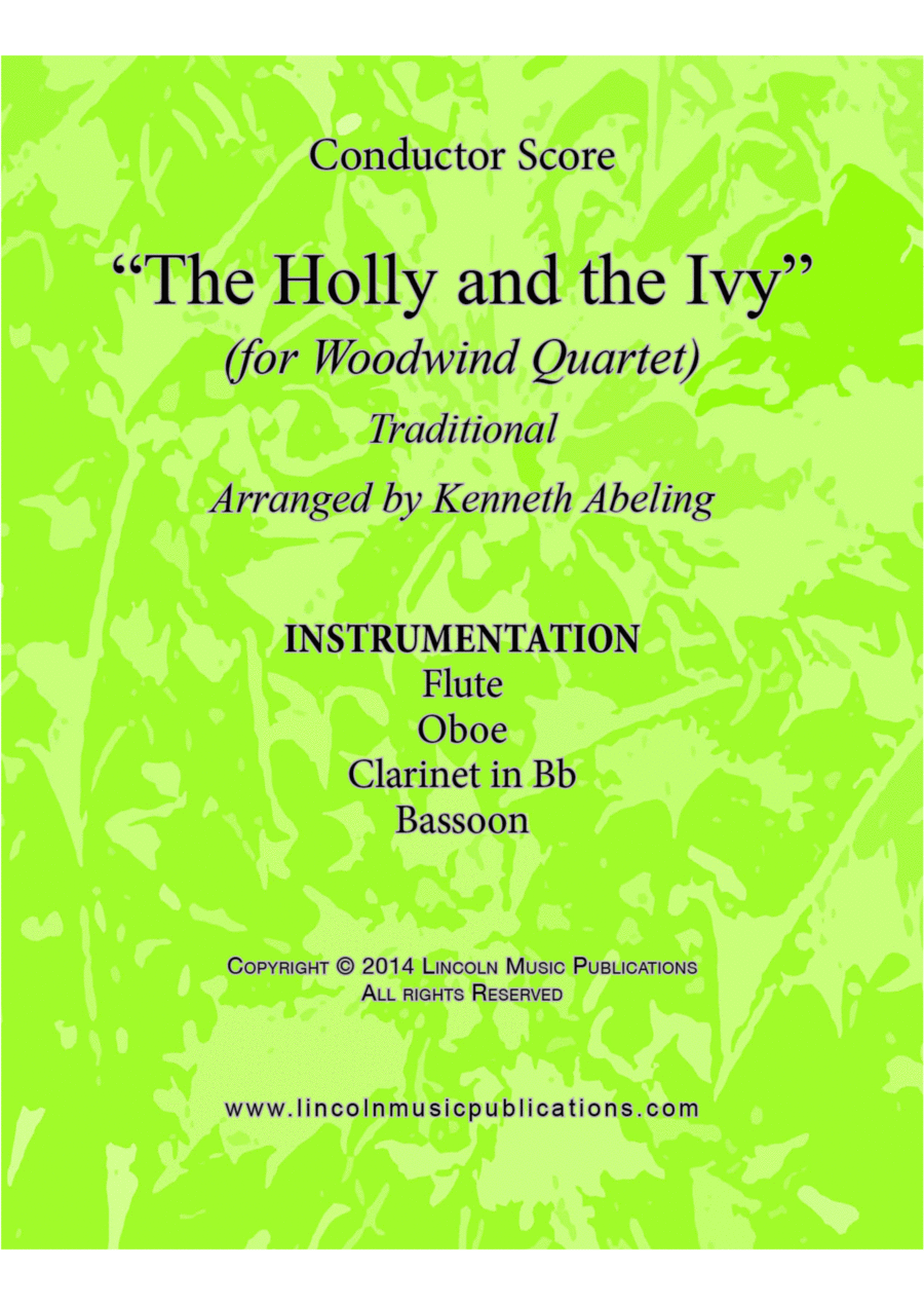 The Holly and the Ivy (for Woodwind Quartet) The Holly and the Ivy (for Woodwind Quartet) Woodwind Quartet scores gallery preview page 1
