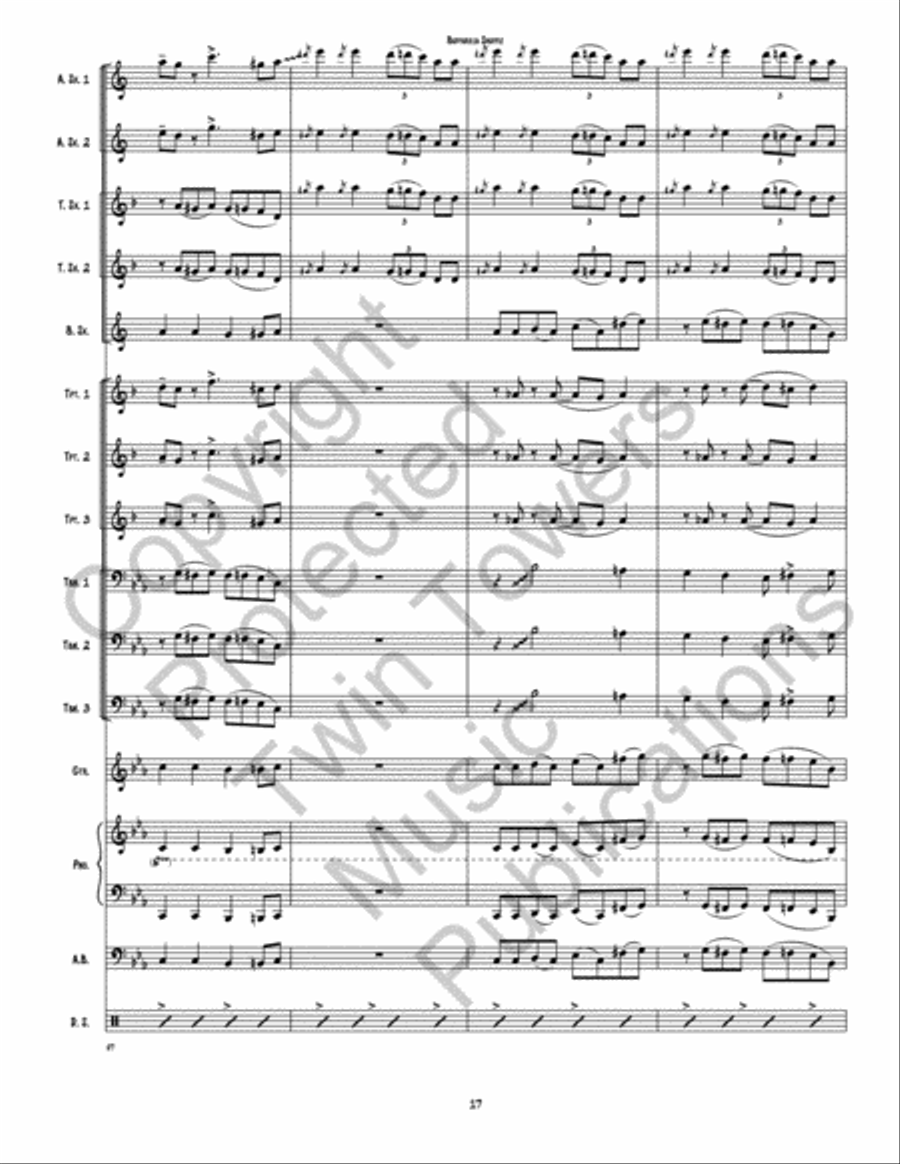 Buffarilla Shuffle Jazz Ensemble scores gallery preview page 18