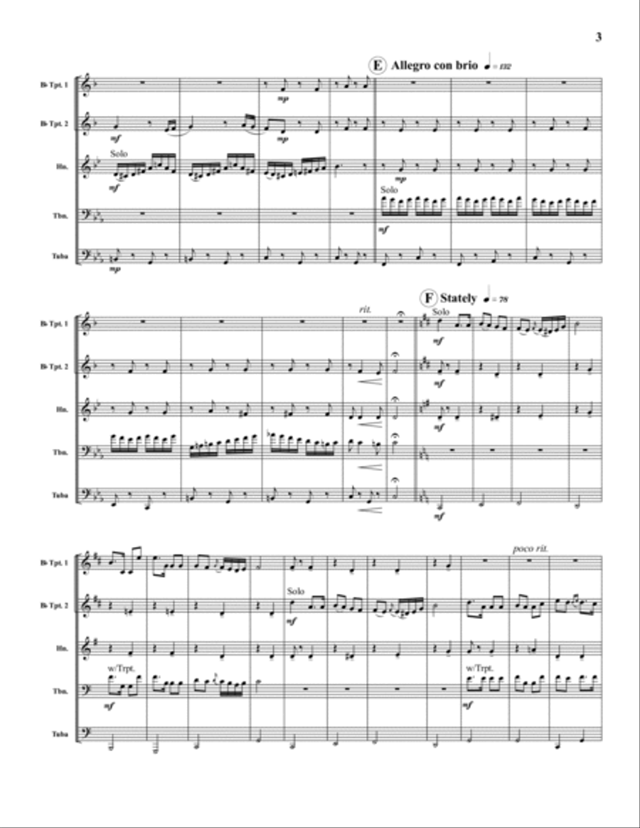 Czardas Brass Quintet scores gallery preview page 3