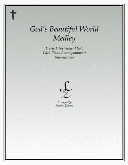 God's Beautiful World Medley (treble F instrument solo) image number null