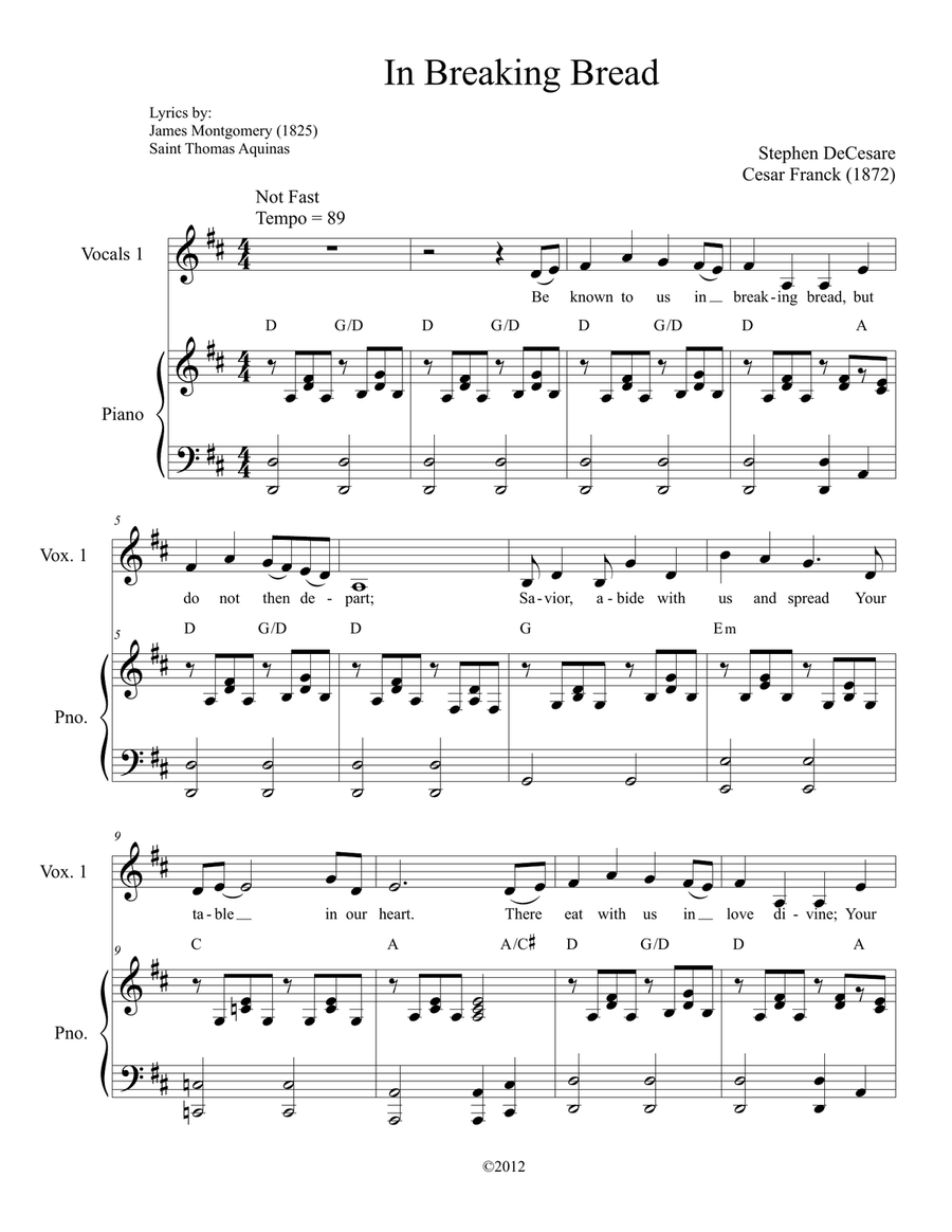 In Breaking Bread In Breaking Bread Vocal Duet scores gallery preview page 2