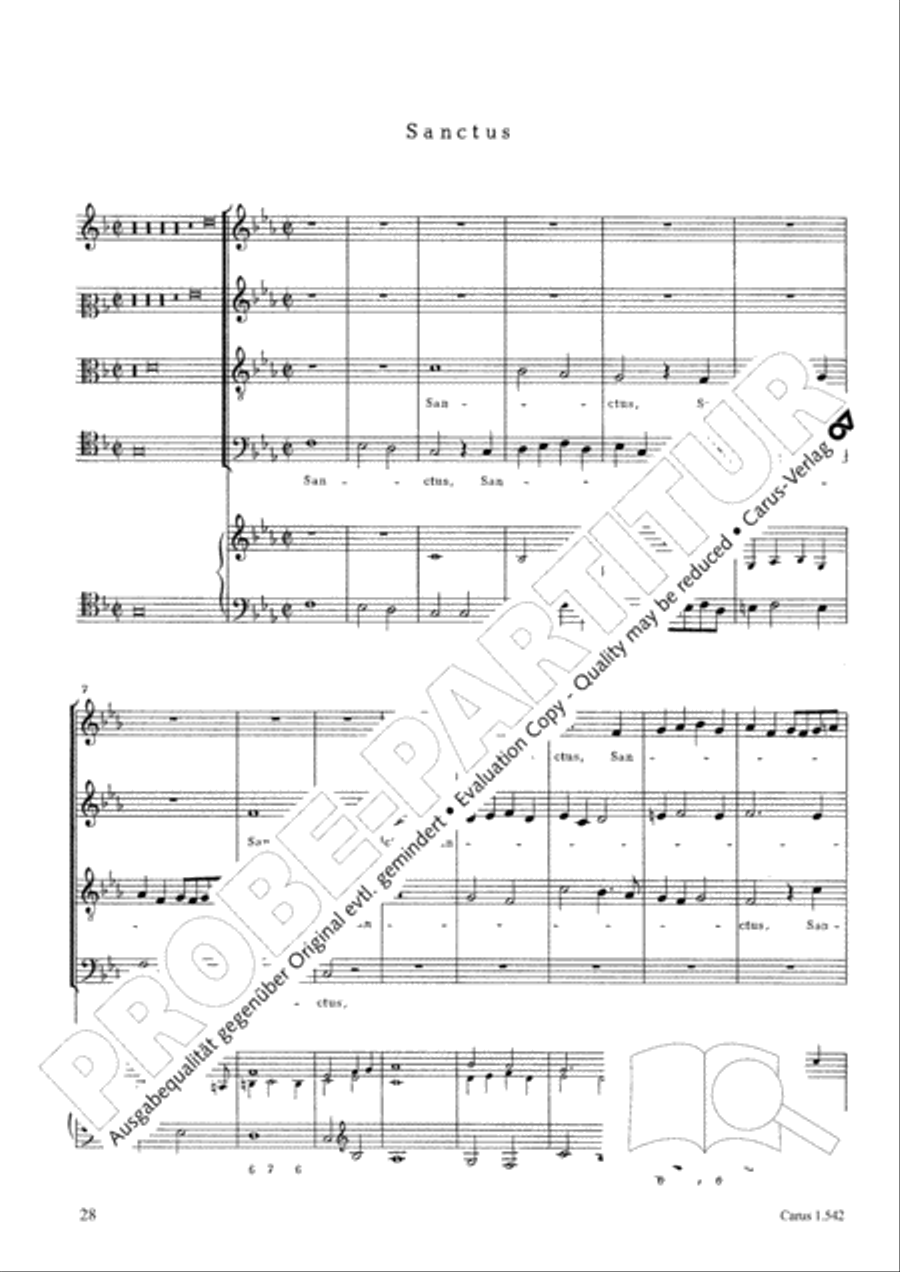 Messa a quattro voci da cappella 4-Part scores gallery preview page 29