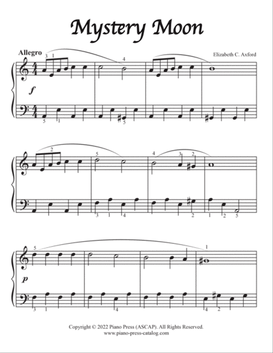 Mystery Moon Mystery Moon Piano Method scores gallery preview page 2