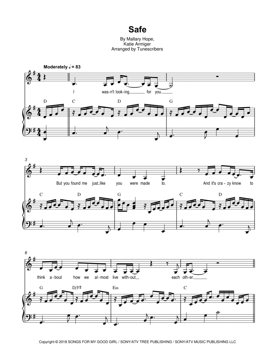 Safe Voice scores gallery preview page 1