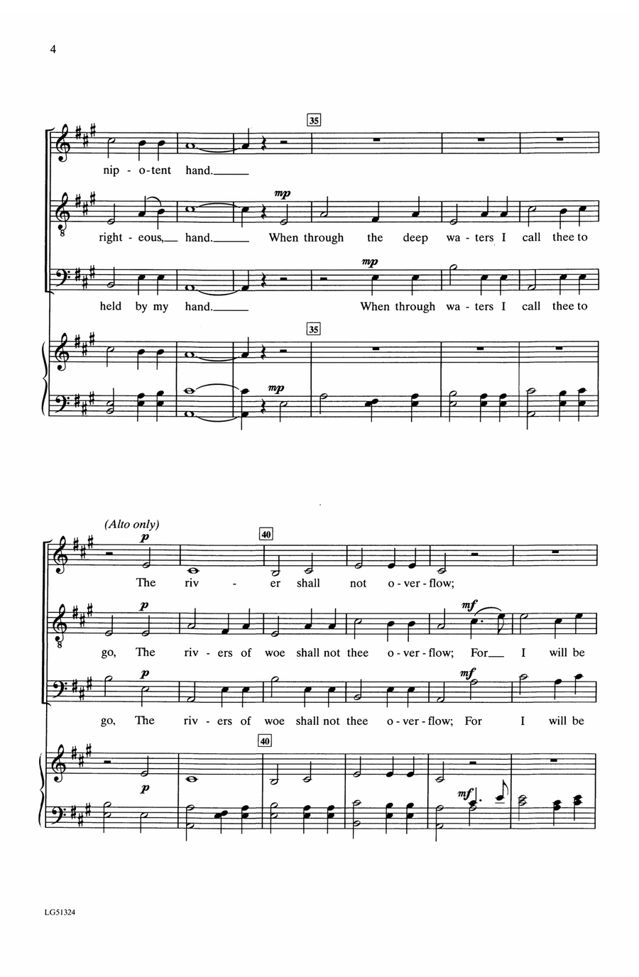 How Firm a Foundation by Alice Parker Choir - Digital Sheet Music page 3