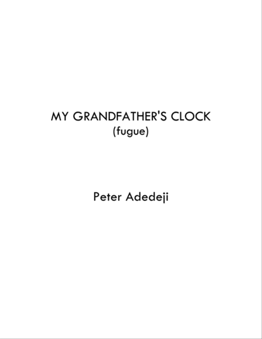 My Grandfather's Clock (fugue) Piano Solo scores gallery preview page 1