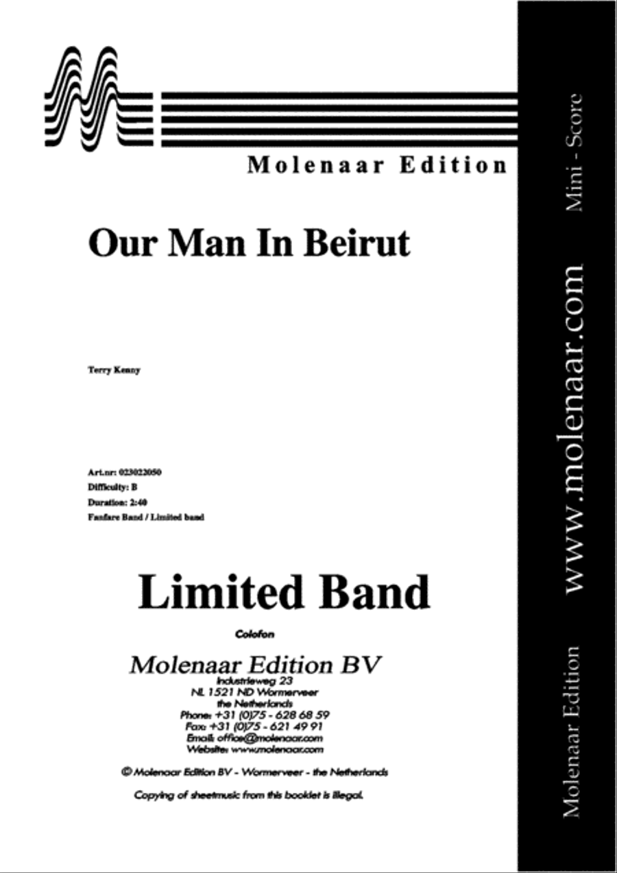 Our Man in Beirut Fanfare Band scores gallery preview page 2