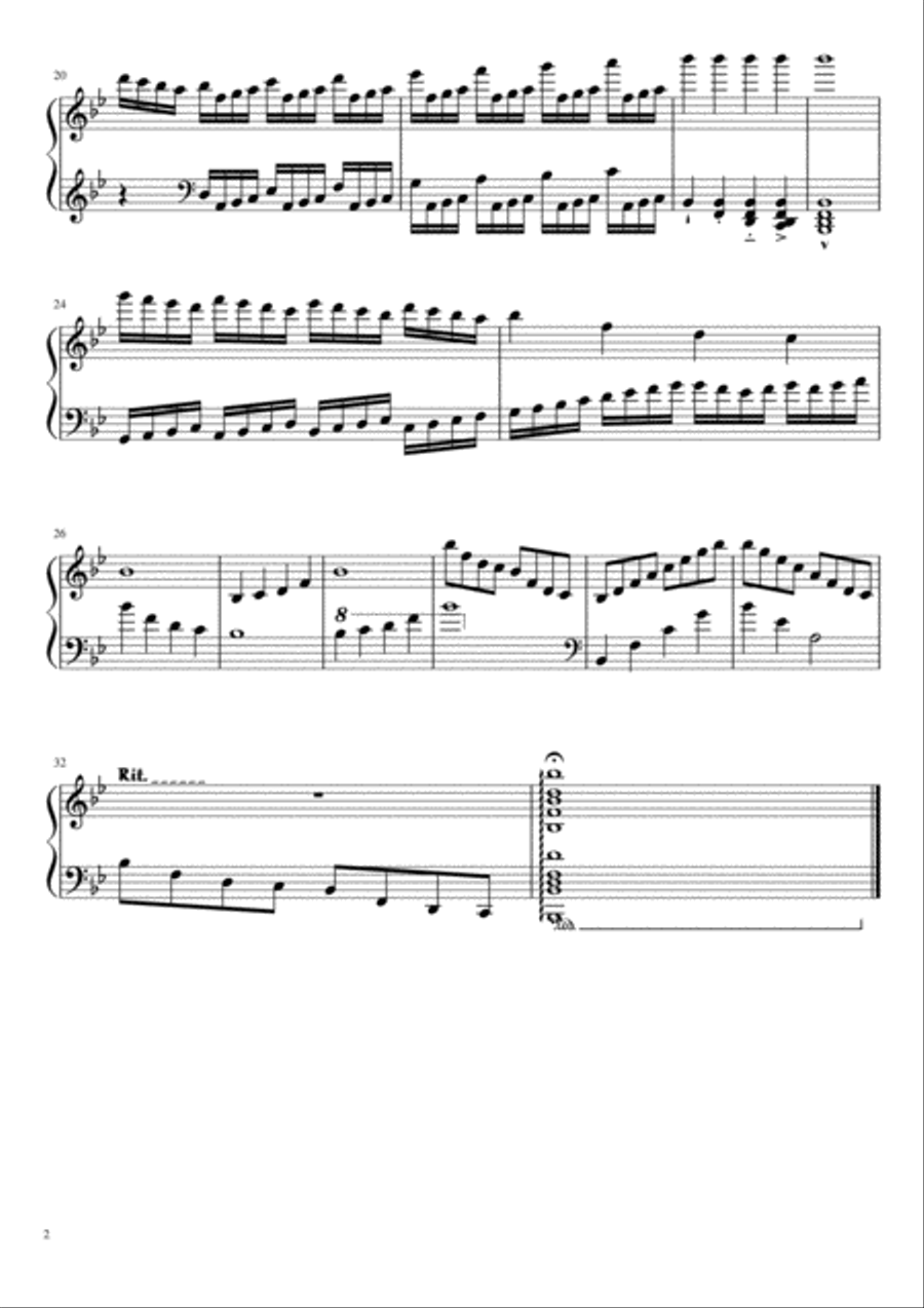 Piano Sonata No 1 Piano Solo scores gallery preview page 2