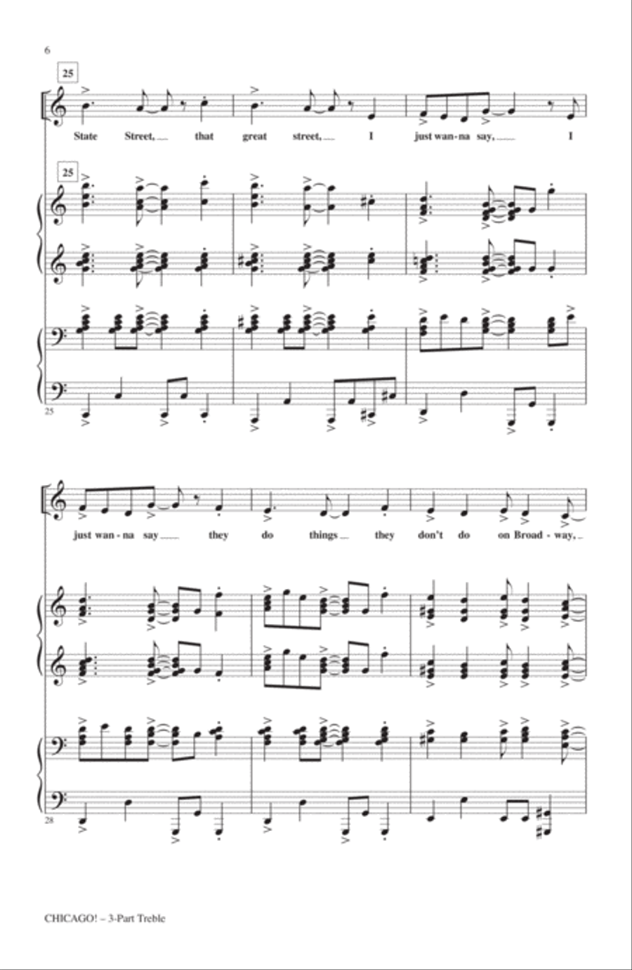 Chicago! Chicago! 3-Part scores gallery preview page 5
