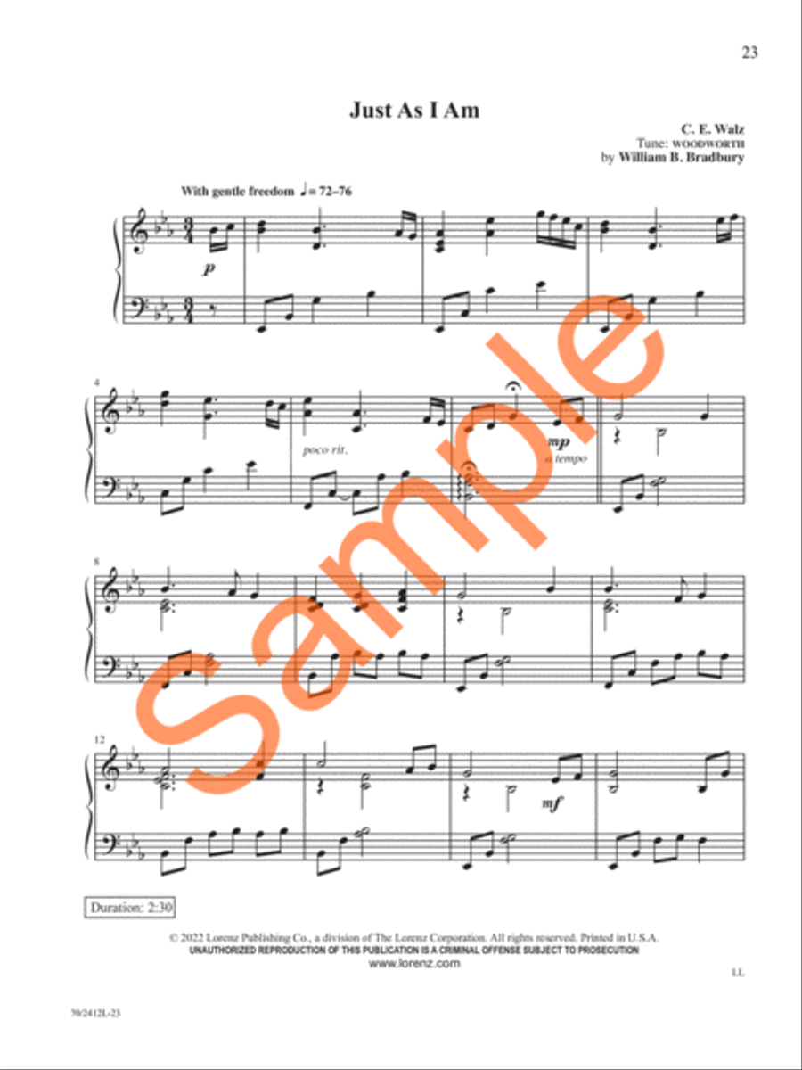 The Church Pianist's Library, Vol. 32 Piano Solo scores gallery preview page 15