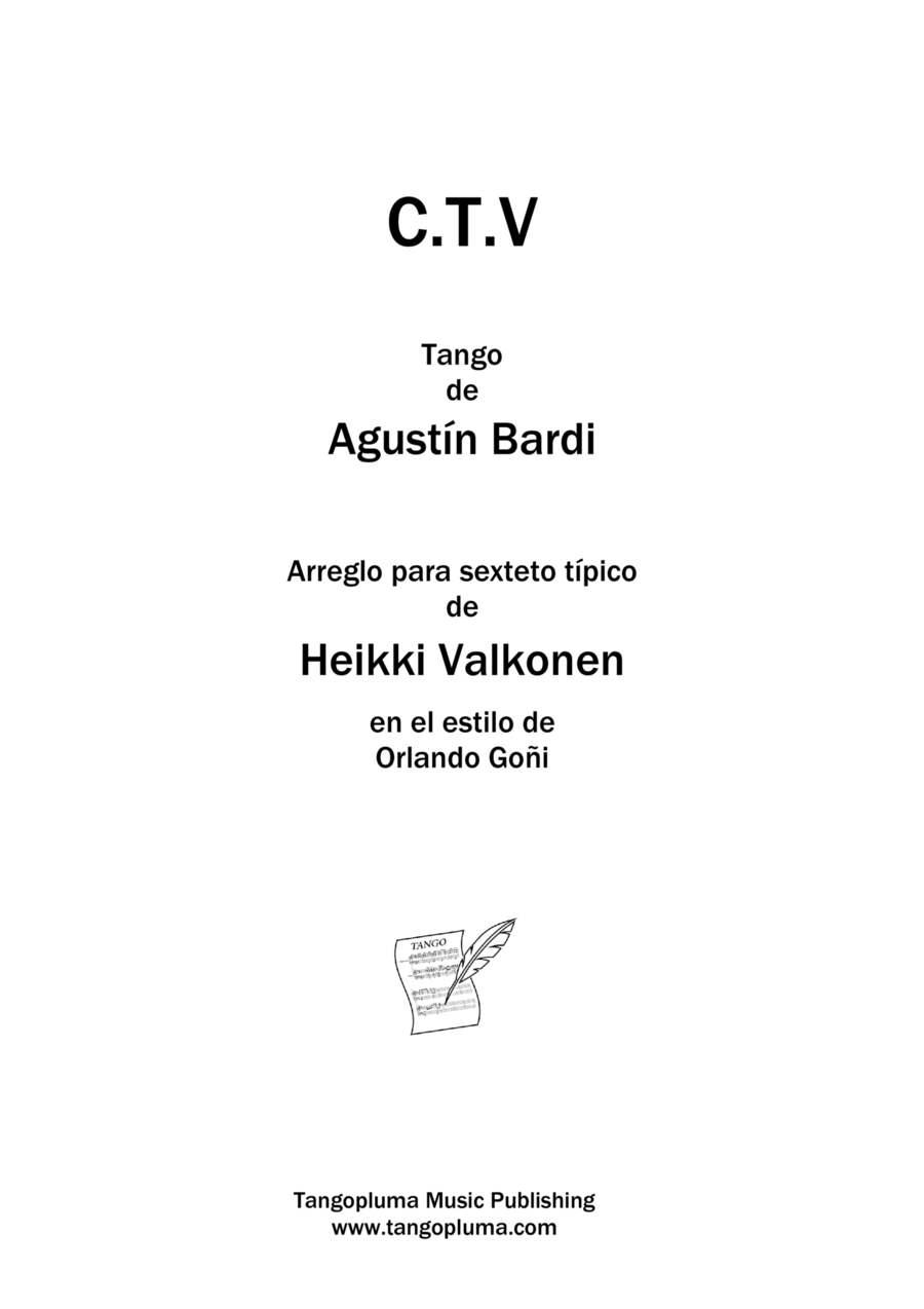 C.T.V. for Tango Sextet in the Style of Orlando Goñi Piano Trio scores gallery preview page 1