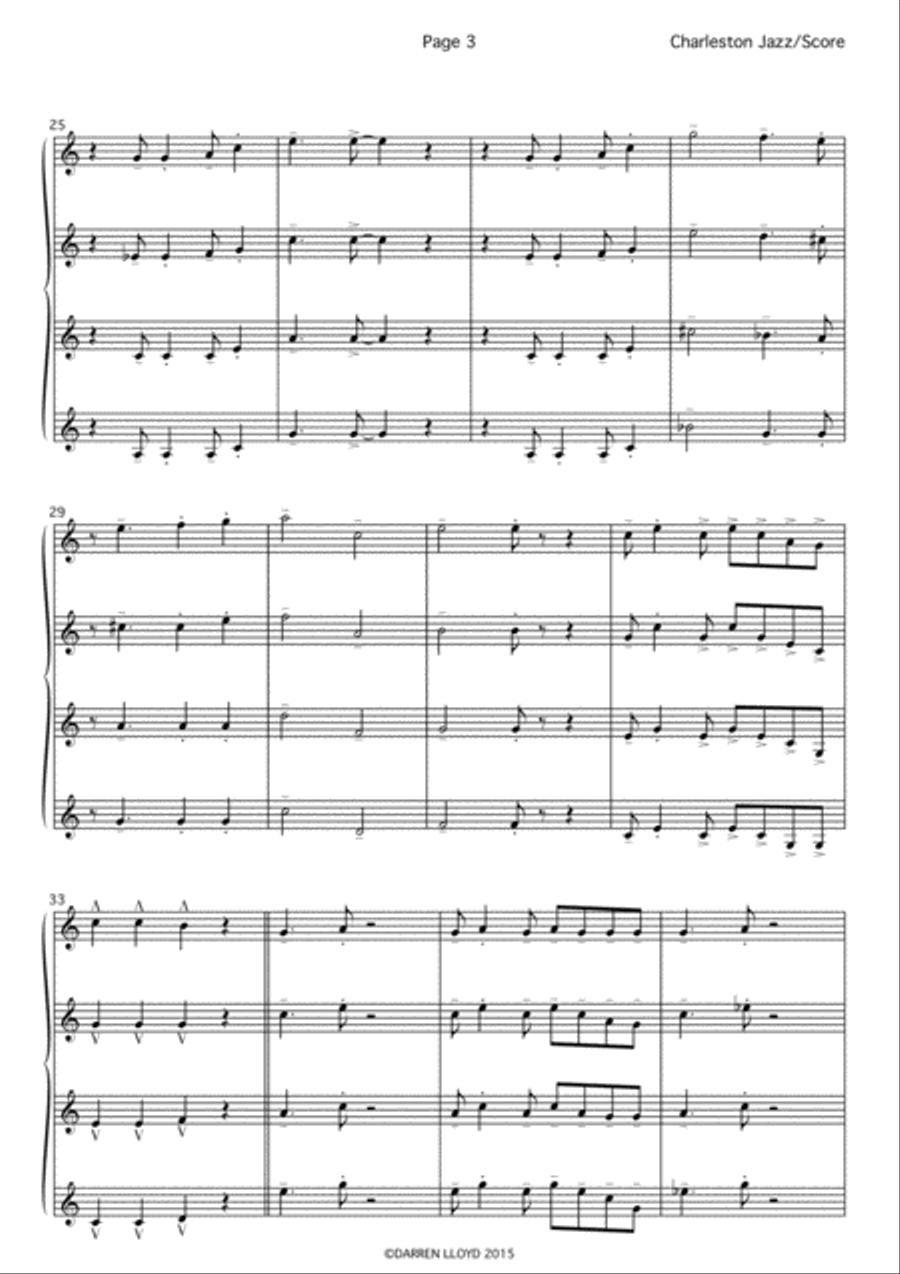 Charleston Jazz Brass Ensemble scores gallery preview page 4