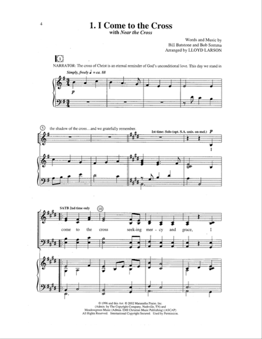 Shadow of the Cross Choir scores gallery preview page 6