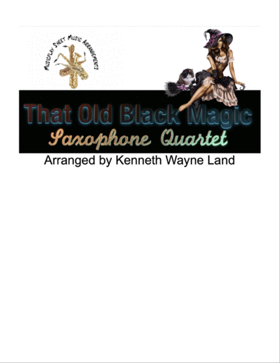That Old Black Magic Saxophone Quartet scores gallery preview page 1