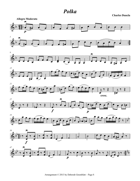 Polka Trios for Strings - Violin B
