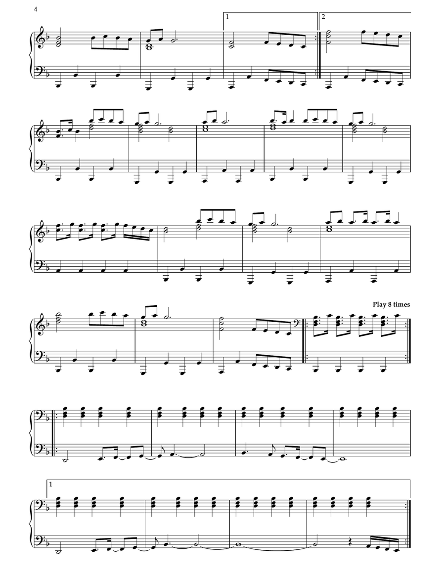 Let it happen clearance piano