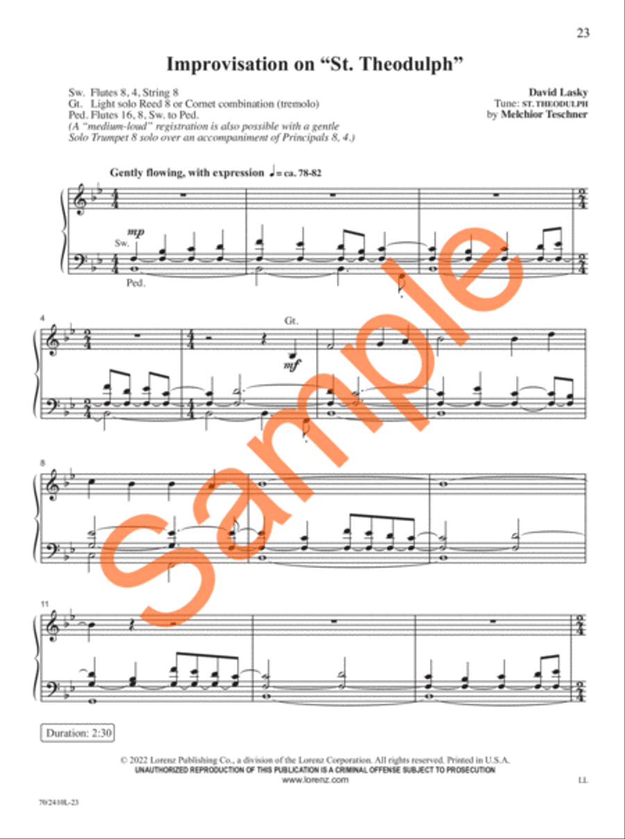 Easy Organ Library, Vol. 73 Organ Solo scores gallery preview page 15