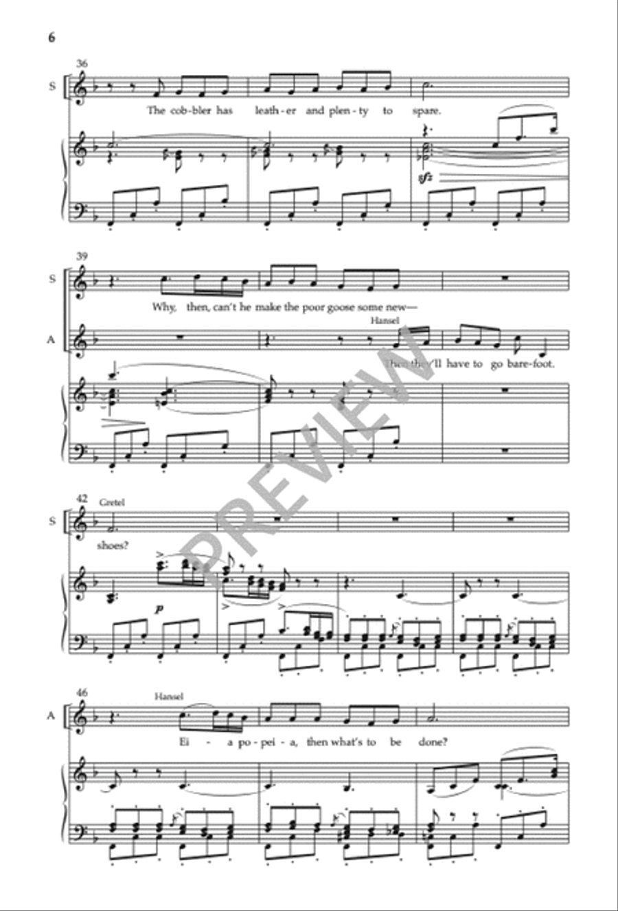 Hansel and Gretel Choral Suite I SA scores gallery preview page 7