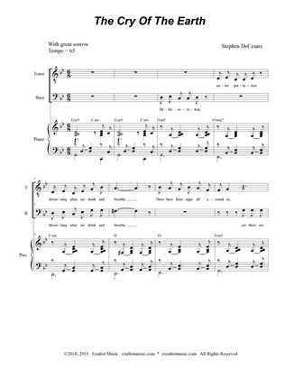 The Cry Of The Earth (Duet for Tenor and Bass Solo)
