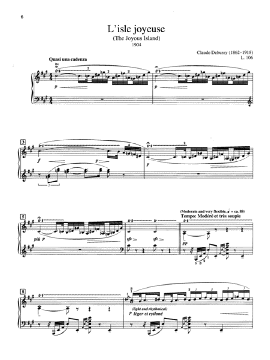 Debussy: L'Isle joyeuse Small Ensemble scores gallery preview page 2