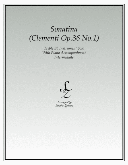 Sonatina-Clementi (Op. 36, No. 1) (treble Bb instrument solo) image number null
