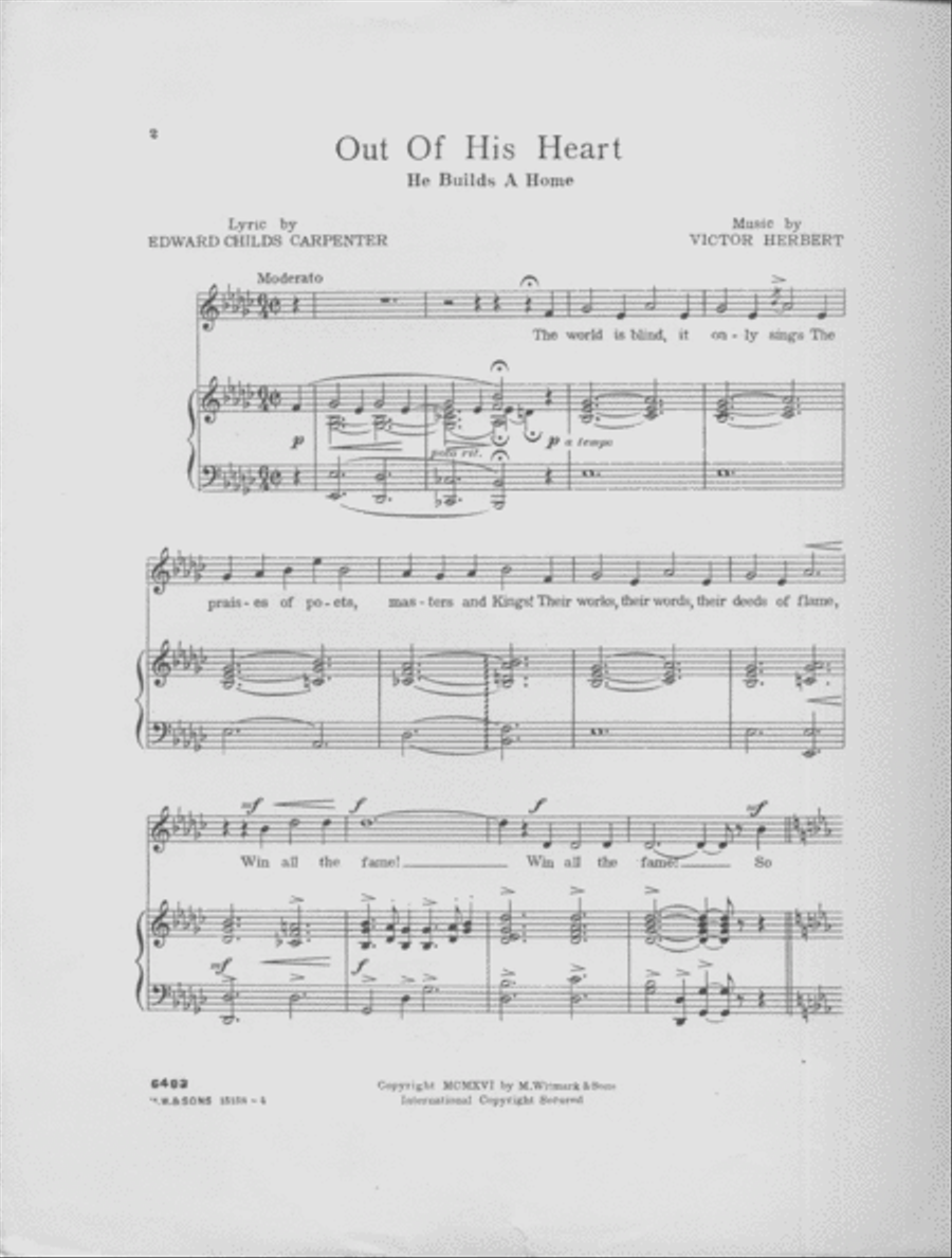 Out of His Heart He Builds a Home Voice scores gallery preview page 3