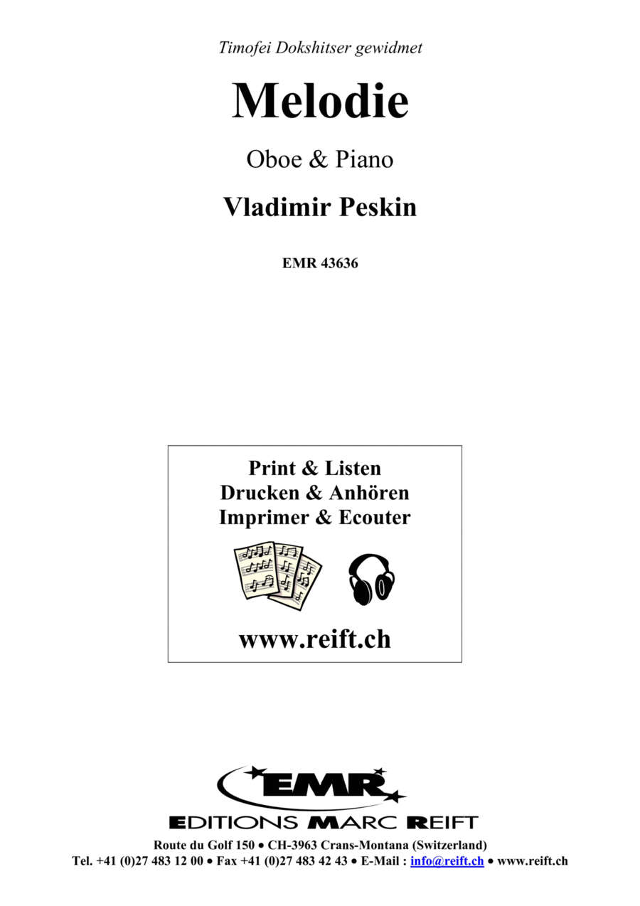 Melodie Melodie Piano Accompaniment scores gallery preview page 1