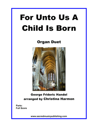 Book cover for For Unto Us A Child Is Born – Organ Duet