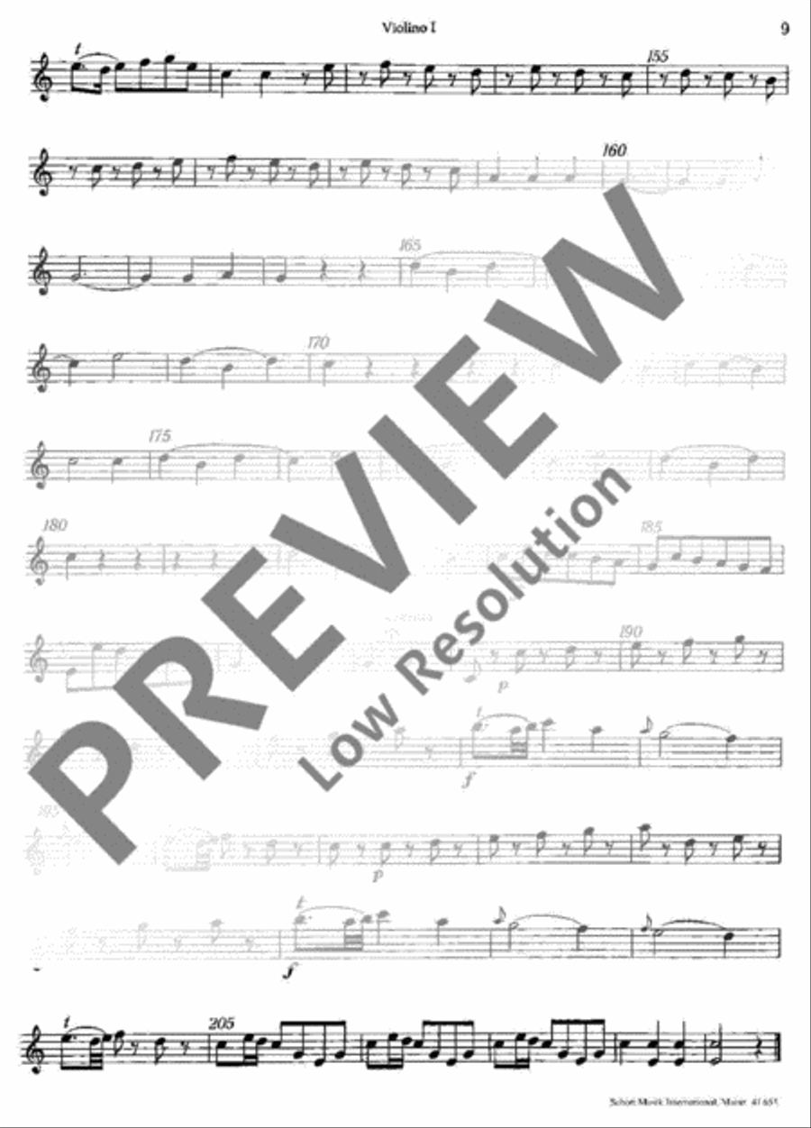Concerto No. 1 C Major Violin scores gallery preview page 10