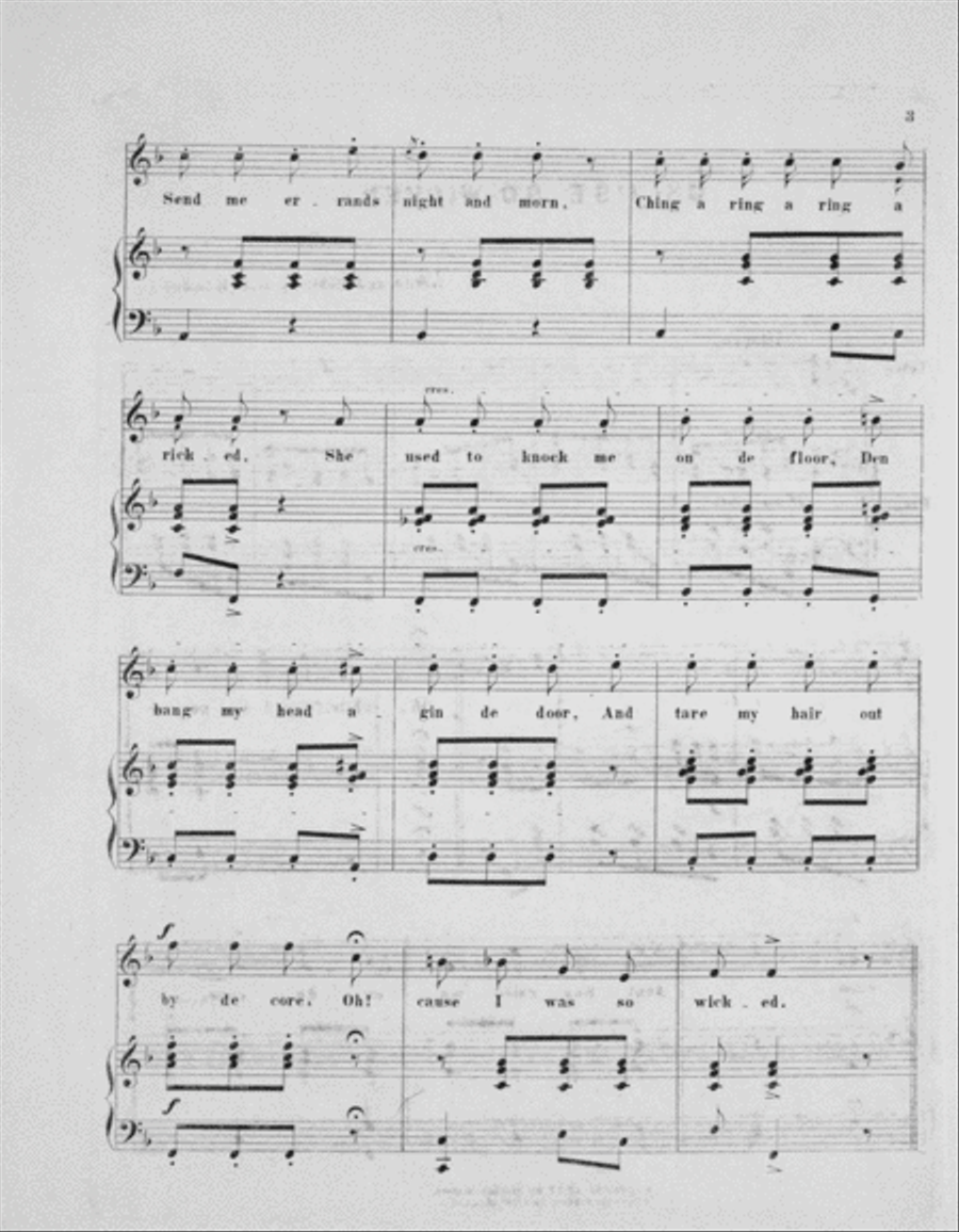 O I'se So Wicked Voice scores gallery preview page 3