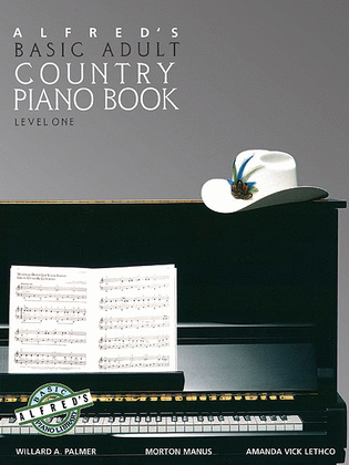 Book cover for Alfred's Basic Adult Piano Course Country Songbook, Book 1