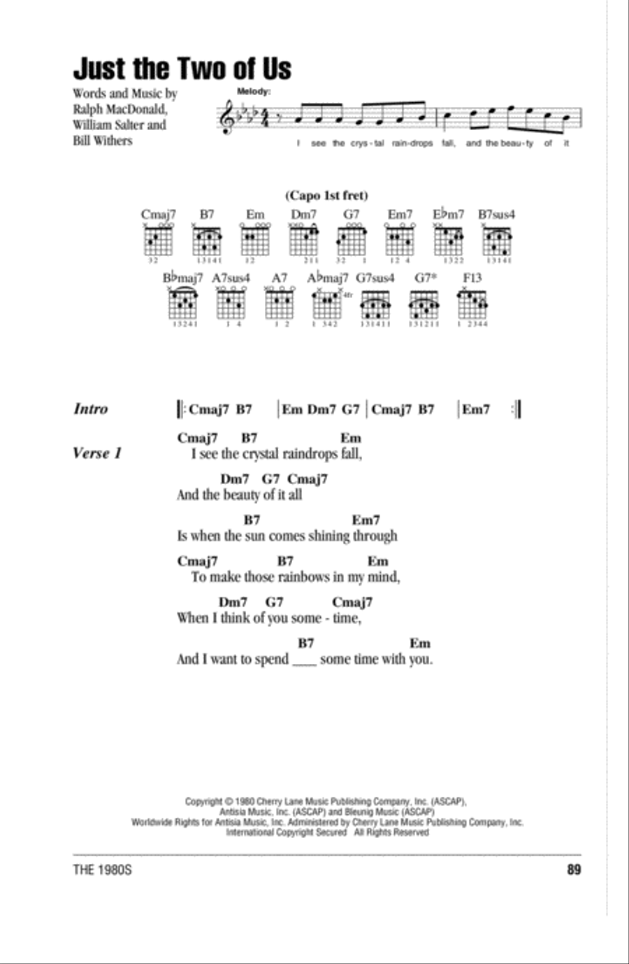 Just The Two Of Us Acoustic Guitar scores gallery preview page 1