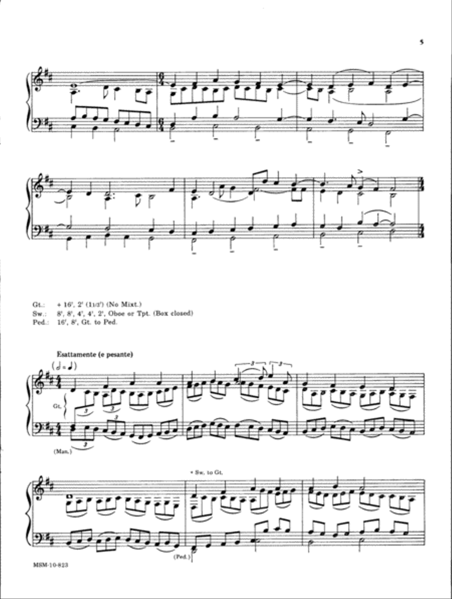Adoro te Devote/La Ricordiamo Organ scores gallery preview page 3